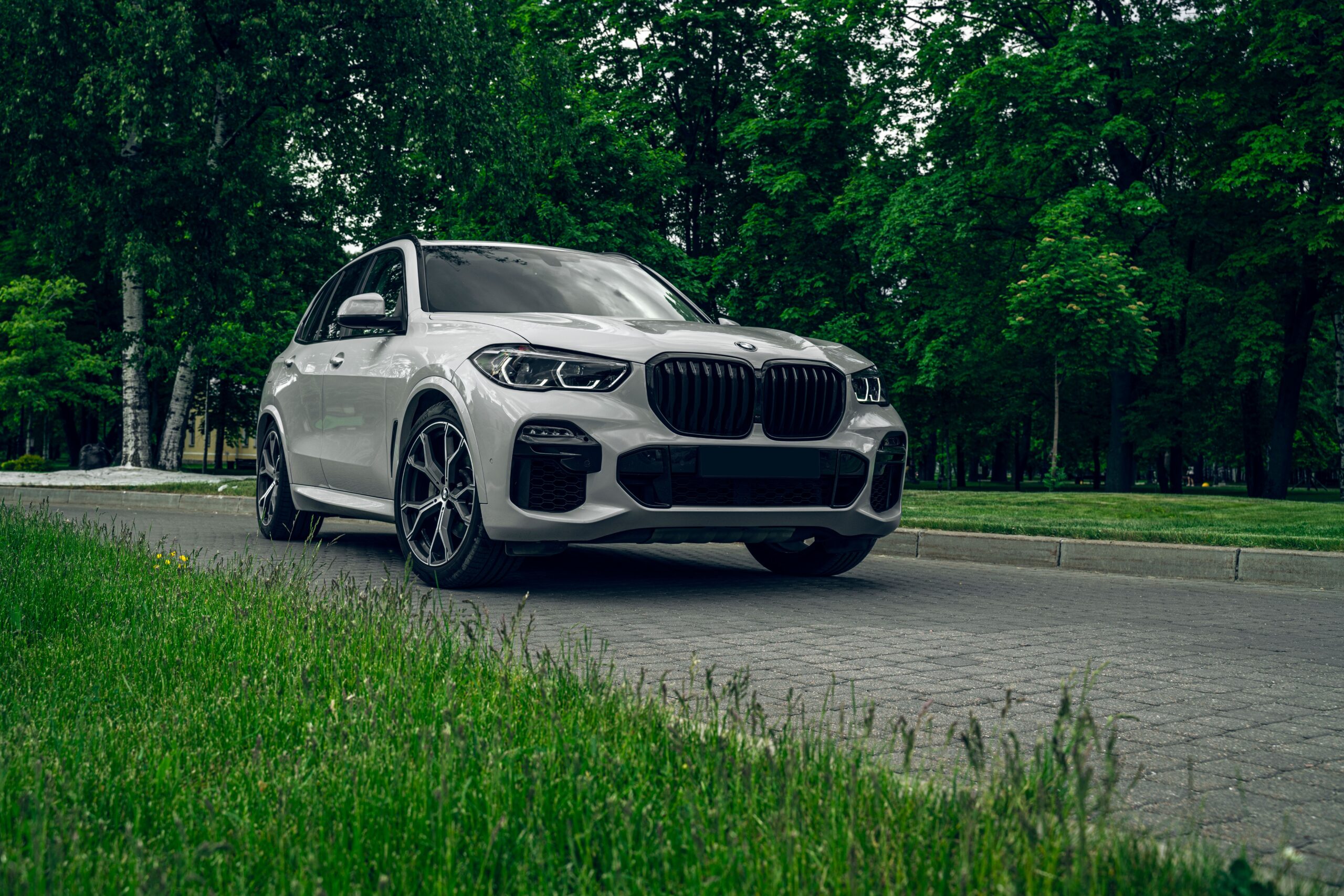 SUV rental vehicle parked outdoors, ideal for family travel, road trips, and vacation transportation